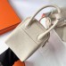 Hermes Hermès Mini Lindy 19cm Clemence Original Factory Top-Grade Cowhide Ck10 Milk White Waxed Thread Gold Hardware Hand-Stitched