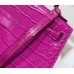 Hermes Hermès Mini Kelly 2 Arabian Nights Purple Crocodile Skin Pattern 19cm Hand-Stitched