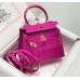 Hermes Hermès Mini Kelly 2 Big-Eared Arabian Nights Purple 19cm Hand-Stitched