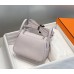 Hermes Hermès Mini Lindy 19 Togo Dreamy Purple Size: 19.5cm Width 12.5cm Silver Hardware Hand-Stitched