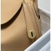 Hermes Hermès Lindy 26 Togo Milk Tea Brown 26cm Silver Hardware Hand-Stitched