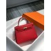 Hermes Hermès Kelly 28 Epsom Red Gold Hardware Hand-Stitched