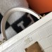 Hermes Hermès Kelly 28 Crocodile Skin Pattern Lambskin Inside White Gold Hardware Hand-Stitched