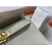 Hermes Hermès Kelly Elan 27 Goat Skin Grey Gold Hardware Hand-Stitched