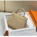 Hermes Hermès Mini Kelly 19 Togo Milk Tea Brown Gold Hardware Hand-Stitched