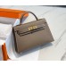 Hermes Hermès Mini Kelly 2 19 Epsom Grey Gold Hardware Hand-Stitched