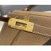 Hermes Hermès Mini Kelly 2 19 Epsom Grey Gold Hardware Hand-Stitched