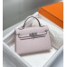 Hermes Hermès Mini Kelly 2 19 Epsom Dream Purple Silver Hardware Hand-Stitched