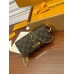 Louis Vuitton Wallet On Chain Lily in Monogram (M82509): 10.7x10.2x3.5cm