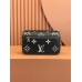 Louis Vuitton POCHETTE MÉTIS Metis EAST WEST Handbag in Monogram Empreinte Leather (M46596) - Black: 21.5x13.5x6cm