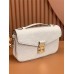 Louis Vuitton POCHETTE MÉTIS Metis EAST WEST Handbag in Monogram Empreinte Leather (M22942) - White: S-lock, 21.5x13.5x6cm