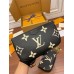 Louis Vuitton M45777 Black Silk Print Embossed Multi Pochette Accessoires: Size - 25x14.5x4.5cm