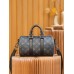 Louis Vuitton M46271 Monogram Eclipse Black Keepall 25 Handbag Monogram Eclipse Black Reverse: Size - 25x15x11cm