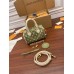 Louis Vuitton SPEEDY BANDOULIÈRE 20 Handbag (M46118) Green Monogram Empreinte Leather, Size: 20.5x13.5x12CM