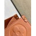 Louis Vuitton ONTHEGO Large Handbag (M44925) Caramel Onthego Handbag Monogram Empreinte Giant Embossed Soft Leather, Size: 41x34x19cm