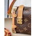 Louis Vuitton SIDE TRUNK Mini Handbag (M46815) Classic Monogram, Sharp Angles, Size: 18×12.5×8CM