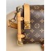 Louis Vuitton SIDE TRUNK Handbag (M46358) Nicolas Ghesquière, Small Monogram Canvas, Size: 21x14x6cm