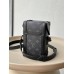 Louis Vuitton VERTICAL TRUNK Mini Handbag (M82077) Monogram Eclipse Black, Size: 10.7x17.5x6.8cm