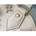 Louis Vuitton M22878 Cream Embroidered Shell Bag Collection, Latest Season New Alma BB Handbag (M91606) in Soft Calfskin, Size: 23.5x17.5x11.5cm