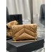 Yves Saint Laurent YSL Loulou Medium 29 Puffer Sheepskin Bag Brown Gold Hardware Model: 577476 Size: 29x17x11cm