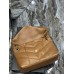 Yves Saint Laurent YSL Loulou Large 35 Puffer Sheepskin Bag Brown Gold Hardware Model: 577475-1 Size: 35x23x13.5cm