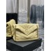 Yves Saint Laurent YSL Loulou Large 35 Puffer Sheepskin Bag Yellow Gold Hardware Model: 577475-1 Size: 35x23x13.5cm