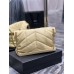 Yves Saint Laurent YSL Loulou Large 35 Puffer Sheepskin Bag Yellow Gold Hardware Model: 577475-1 Size: 35x23x13.5cm