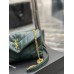 Yves Saint Laurent YSL Loulou Small 23 Puffer Sheepskin Bag Green Gold Hardware Model: 620333 Size: 23×15.5×8.5cm