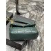 Yves Saint Laurent YSL Loulou Medium 29 Puffer Sheepskin Bag Green Gold Hardware Model: 577476 Size: 29x17x11cm