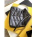 Yves Saint Laurent YSL Loulou Large 35 Puffer Sheepskin Bag Black Silver Hardware Model: 577475-1 Size: 35x23x13.5cm