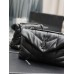 Yves Saint Laurent YSL Loulou Small 23 Puffer Sheepskin Bag Black Black Hardware Model: 620333 Size: 23×15.5×8.5cm