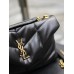 Yves Saint Laurent YSL Loulou Small 23 Puffer Sheepskin Bag Black Gold Hardware Model: 620333 Size: 23×15.5×8.5cm