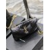 Yves Saint Laurent YSL Loulou Small 23 Puffer Sheepskin Bag Black Gold Hardware Model: 620333 Size: 23×15.5×8.5cm