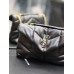 Yves Saint Laurent YSL Loulou Small 23 Puffer Sheepskin Bag Black Gold Hardware Model: 620333 Size: 23×15.5×8.5cm