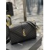 Yves Saint Laurent YSL Envelope Large 31 Black Gold Hardware Grained Leather Model: 487198 Size: 31×22×7.5cm