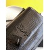 Yves Saint Laurent YSL Sunset Crocodile Leather Medium 22 Black Black Hardware Model: 442906 Size: 22×16×8cm