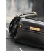 Yves Saint Laurent YSL Manhattan Mini 19 Black Gold Hardware Smooth Leather Model: 727766 Size: 19×14×4cm