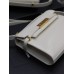 Yves Saint Laurent YSL Manhattan Mini 19 White Gold Hardware Smooth Leather Model: 727766 Size: 19×14×4cm