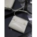 Yves Saint Laurent YSL Manhattan Mini 19 White Gold Hardware Smooth Leather Model: 727766 Size: 19×14×4cm